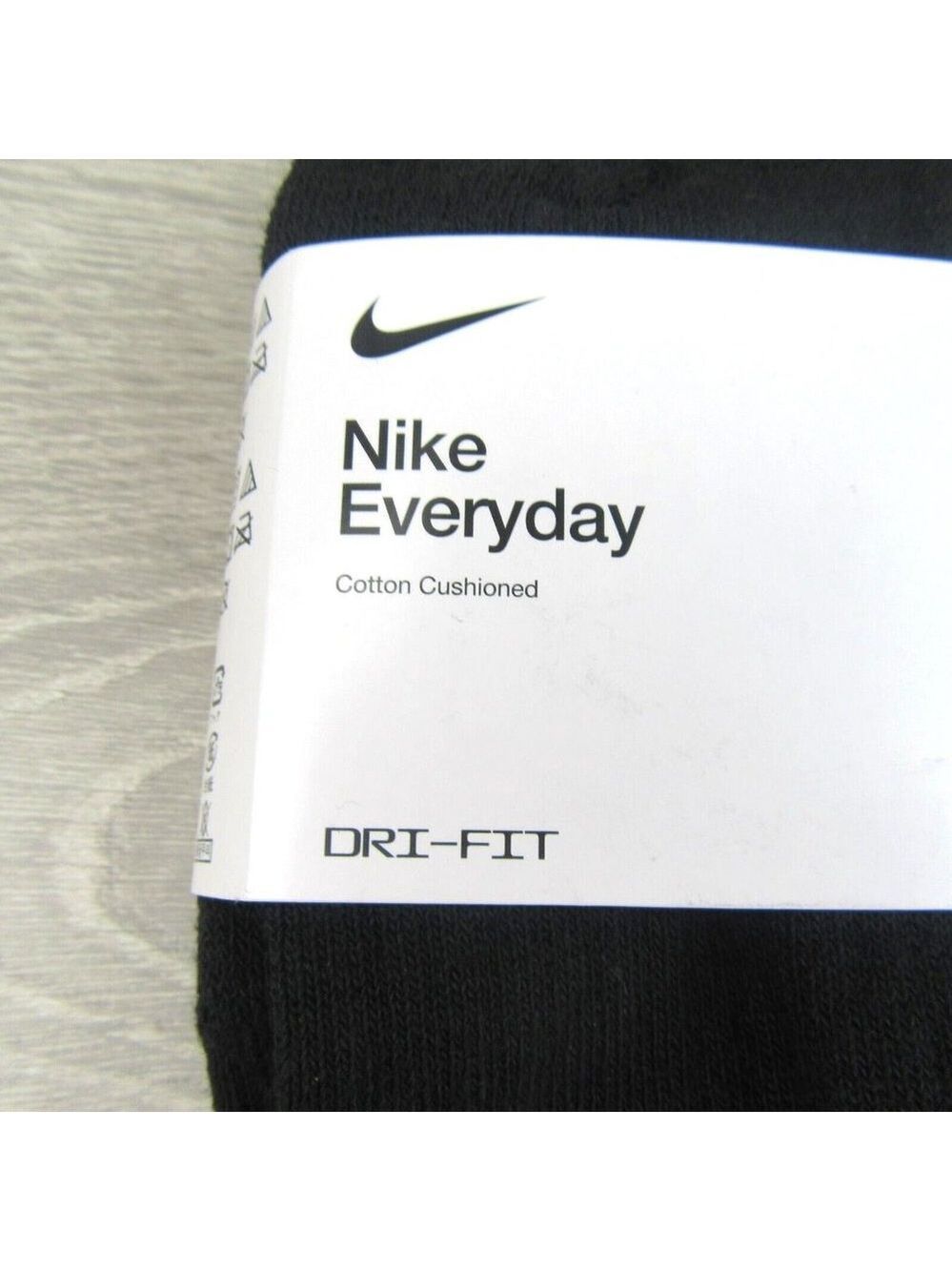 Nike Everyday Cushion Low Socks Black 6 Pack Mens Size 8-12 NEW - Picture 4 of 6